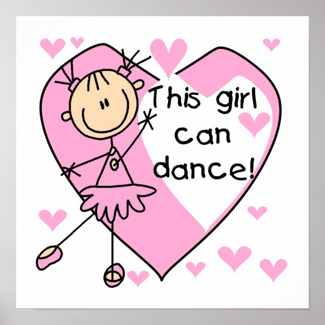 This Girl Can Dance T-shirts and Gifts Poster (Front)