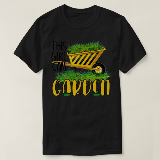 This Girl Can Garden T-Shirt (Design Front)