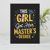 This Girl Got Her Masters Degree Graduation 2026