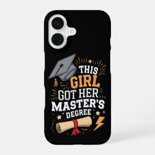 This Girl Got Her Master's Degree Graduation iPhone 16 Case