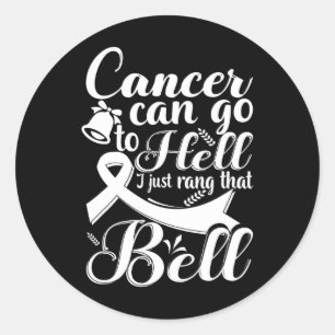 This Girl Got To Ring The Bell Chemo Grad Breast C Classic Round Sticker