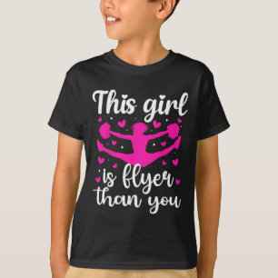 This Girl Is A Cheer Flyer Cheerleading Flyer _1 T-Shirt