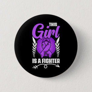 This Girl Is A Fighter Epilepsy Survivor Epilepsy  6 Cm Round Badge