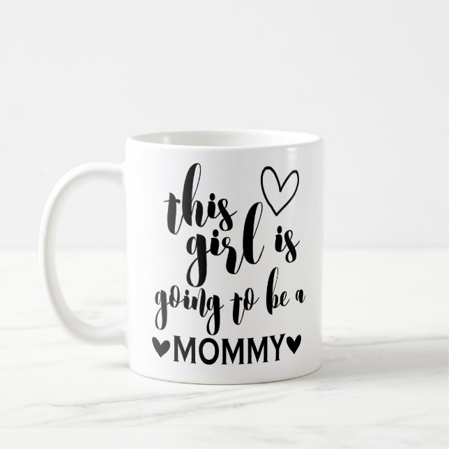 This Girl is Going to Be a Mummy Coffee Mug (Left)