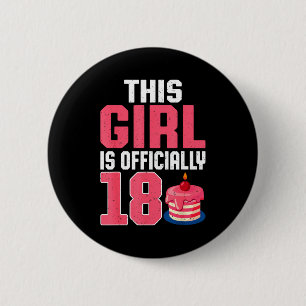 This Girl Is Ly 18 Years Old 18th Birthday Party 6 Cm Round Badge