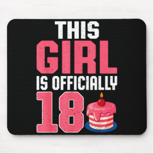 This Girl Is Ly 18 Years Old 18th Birthday Party  Mouse Pad