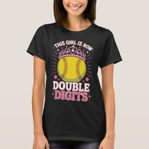 This Girl Is Now 10 Double Digits Softll Champion  T-Shirt