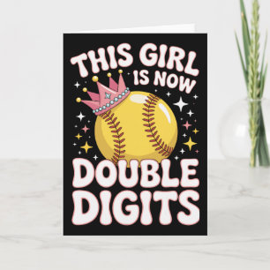 This Girl Is Now 10 Double Digits Softll Coach Dau Card