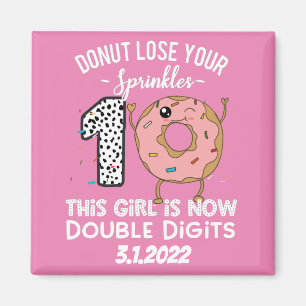 This Girl is Now Double Digits 10th Birthday Magnet