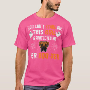 This Girl Is Protected By Her Boxer- Funny Boxer D T-Shirt