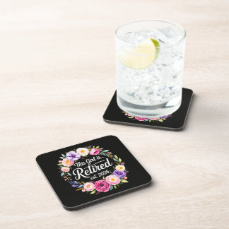This Girl Is Retired 2026 Floral Retiret Coaster