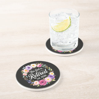 This Girl Is Retired 2026 Floral Retiret Coaster