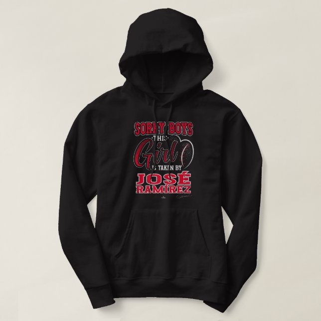 This Girl is Taken By Jose Ramirez Cleveland MLBPA Hoodie (Design Front)