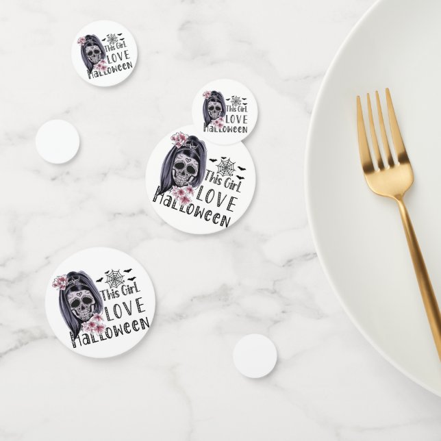This Girl Love Halloween Confetti (Group)