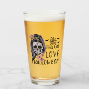 This Girl Love Halloween Glass