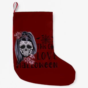 This Girl Love Halloween Small Christmas Stocking