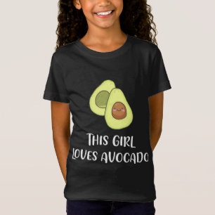This Girl Loves Avocado Funny Fruit Lover Vegan Gi T-Shirt