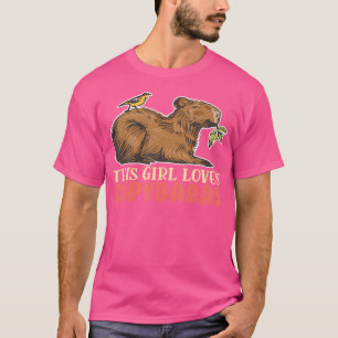 This Girl Loves Capybaras Rodent Animal Capybara T-Shirt