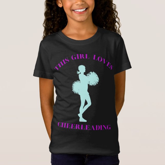 This Girl Loves Cheerleading T-Shirt (Front)