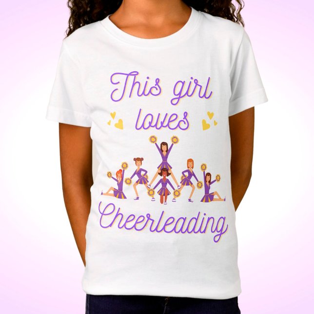This Girl Loves Cheerleading T-Shirt (Creator Uploaded)