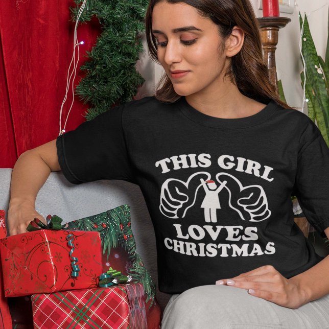 This Girl Loves Christmas T-Shirt (Creator Uploaded)