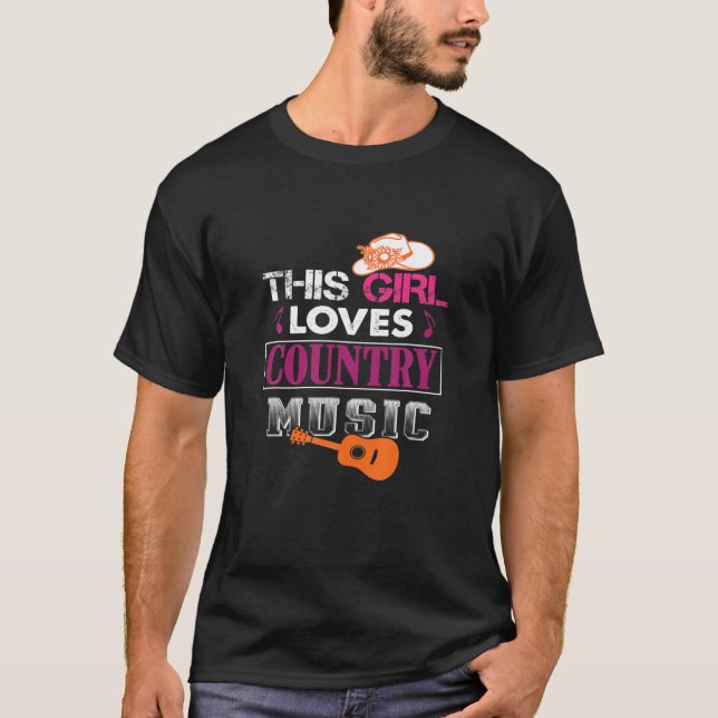 This Girl Loves Country Music T-Shirt (Front)
