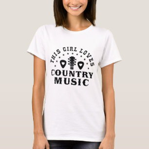 This Girl Loves Country Music T-Shirt