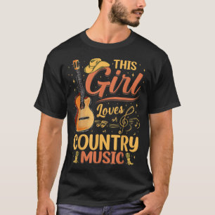 This Girl Loves Country Music Vintage Women Lover T-Shirt