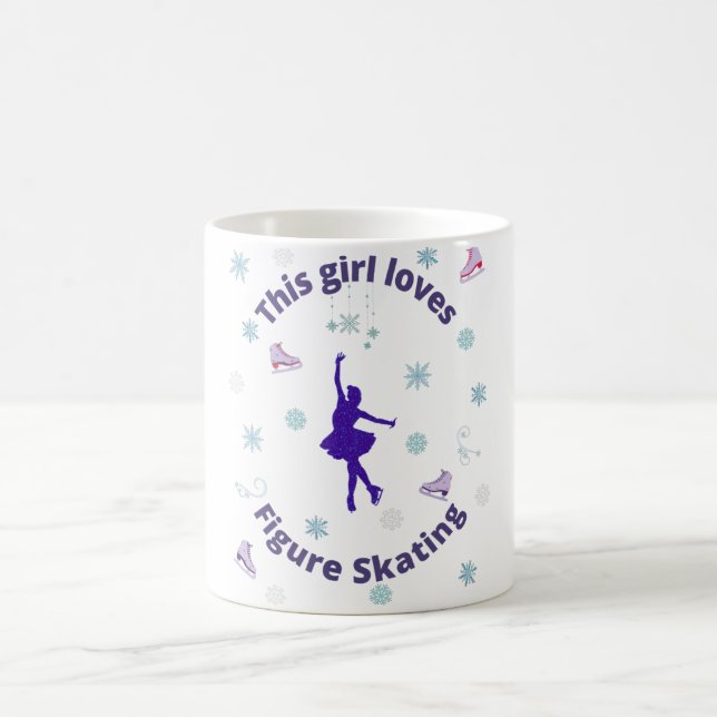 This Girl Loves Figure Skating  Coffee Mug (Center)