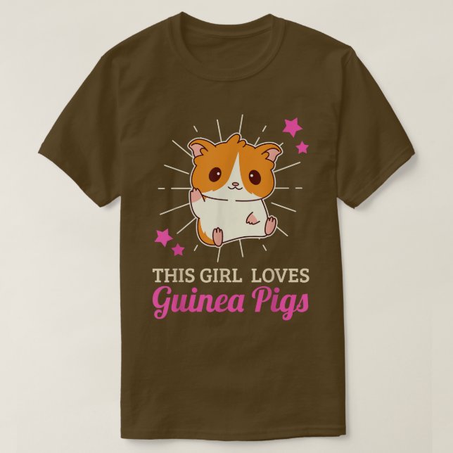 This Girl Loves Guinea Pigs T-Shirt (Design Front)