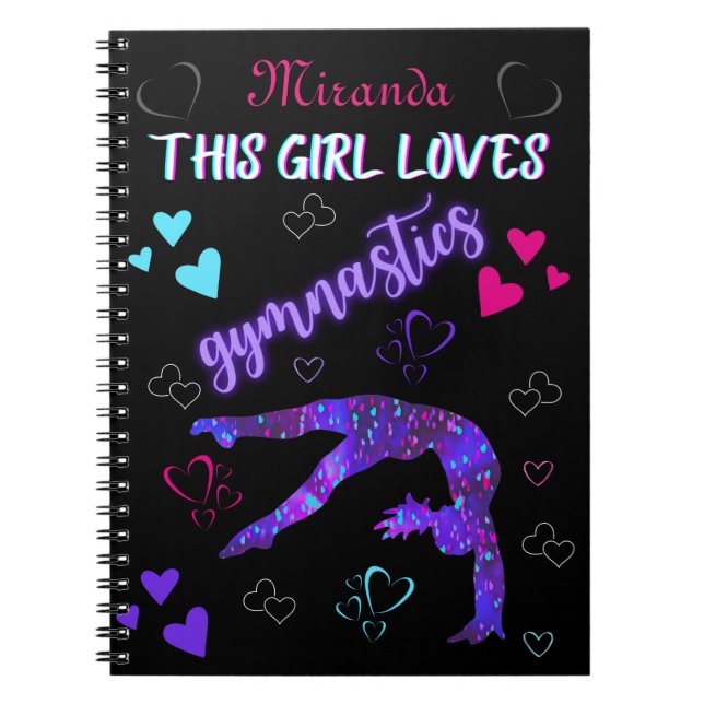 This Girl Loves Gymnastics Notebook (Front)