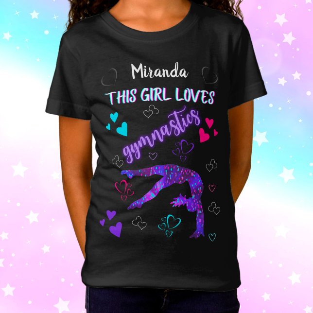 This Girl Loves Gymnastics Personalised T-Shirt (Creator Uploaded)