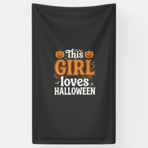 This Girl Loves Halloween Typography SVG Design_1 Banner