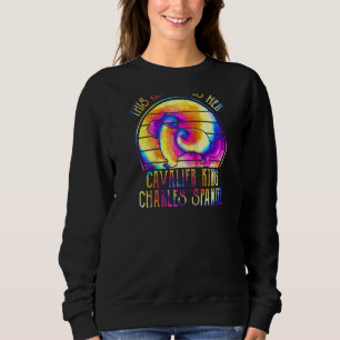 This Girl Loves Her Cavalier Tie Dye Dog Hippie Re Sweatshirt