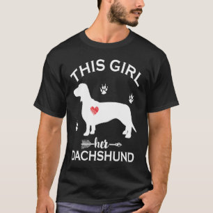 This Girl Loves Her Dachshund Doxie Dogs T-Shirt