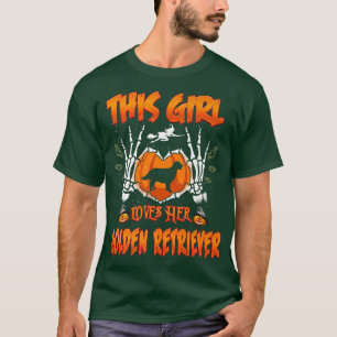 This Girl Loves Her Golden Retriever Dog Halloween T-Shirt