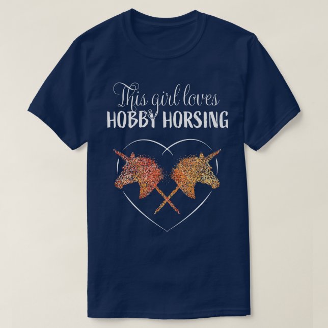This Girl Loves Hobby Horsing Horse T-Shirt (Design Front)