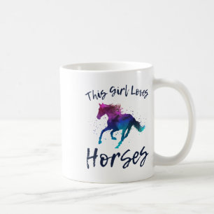 This Girl Loves Horses Equestrian Rider Horseback Coffee Mug