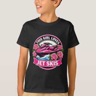 This girl loves jet skis lover womens jetski pwc T-Shirt