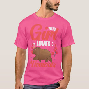 This Girl Loves Wombats Marsupial Animal Australia T-Shirt