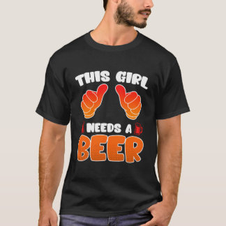 This Girl Needs A Beer Vacation Spring Break T-Shirt