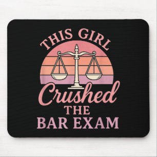 This Girl Ped Bar Exam Funny Law Student Lawyer Gi Mouse Pad
