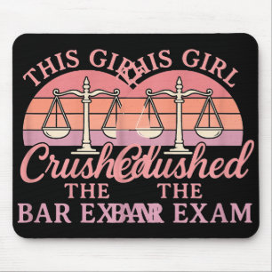 This Girl Ped Bar Exam Funny Law Student Lawyer Gi Mouse Pad