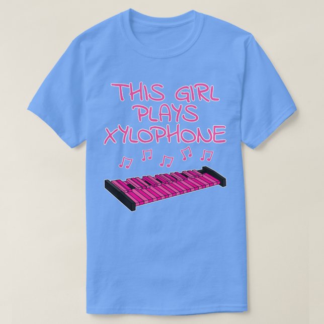 This Girl Plays Xylophone Female Xylophonist Percu T-Shirt (Design Front)