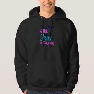 This Girl Runs On Jesus & Cheerleading Christian C Hoodie