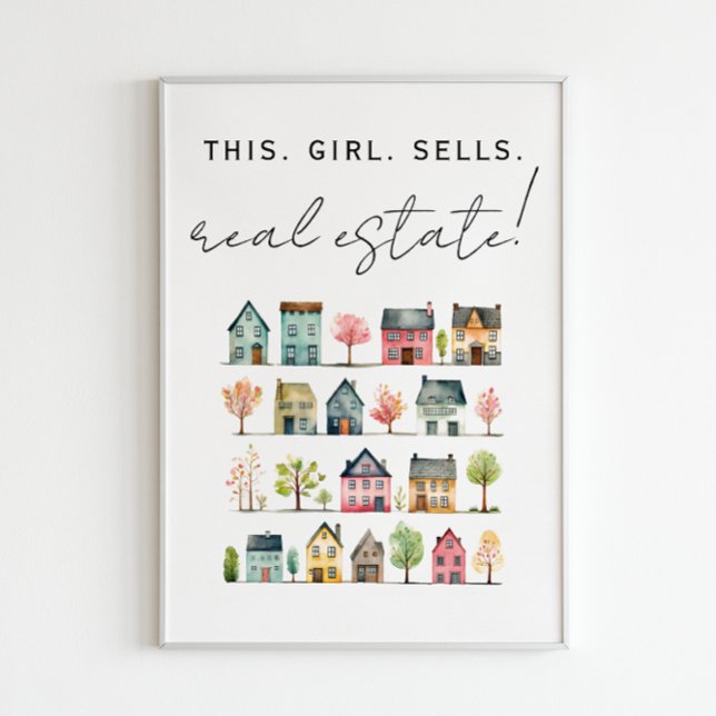 This Girl Sells Real Estate Poster (Creator Uploaded)