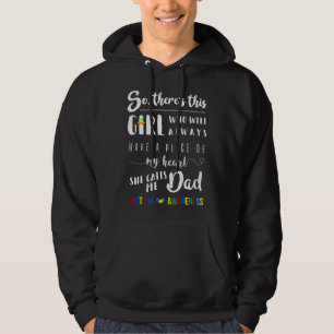 This Girl She Calls Me Dad Autism Awareness Autism Hoodie