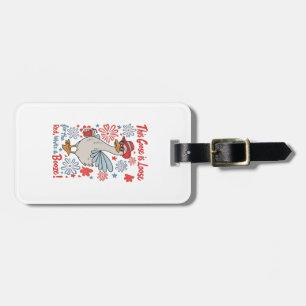 This Goose Is Loose for the Red, White and Booze Luggage Tag