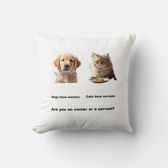 This gorgeous pillow is for pet lovers.   (Front)