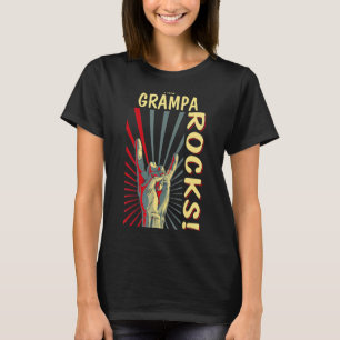 This Grampa Rocks Vintage Retro Concert 70s 80s Fu T-Shirt